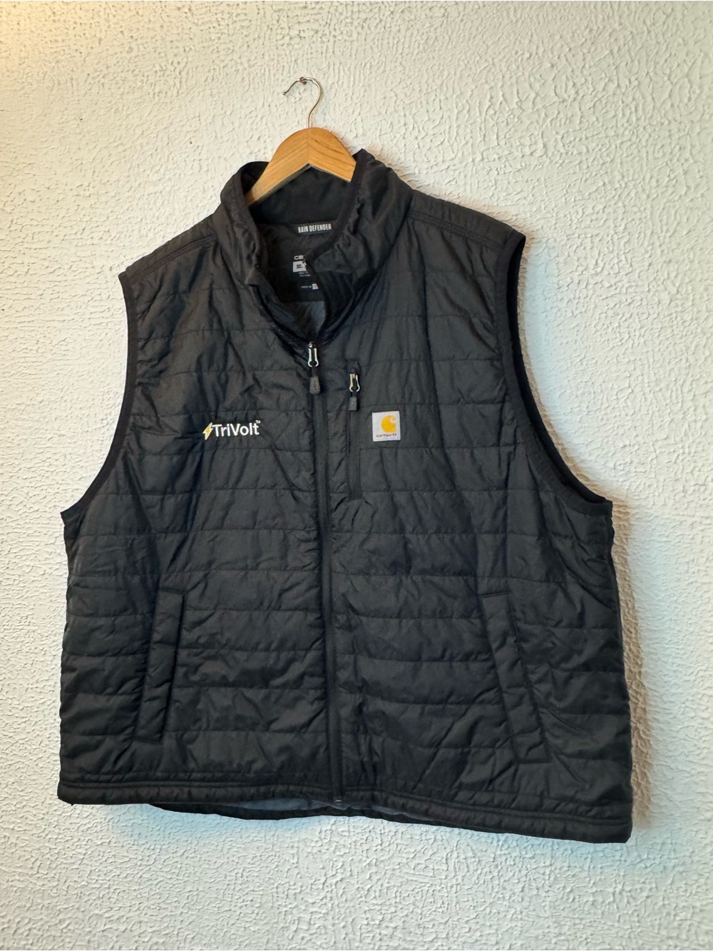 Carhartt Black Quilted Work Vest